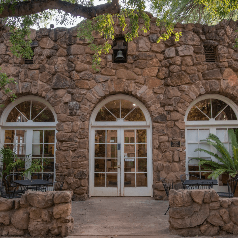 The historic Smith Building at Boyce Thompson Arboretum