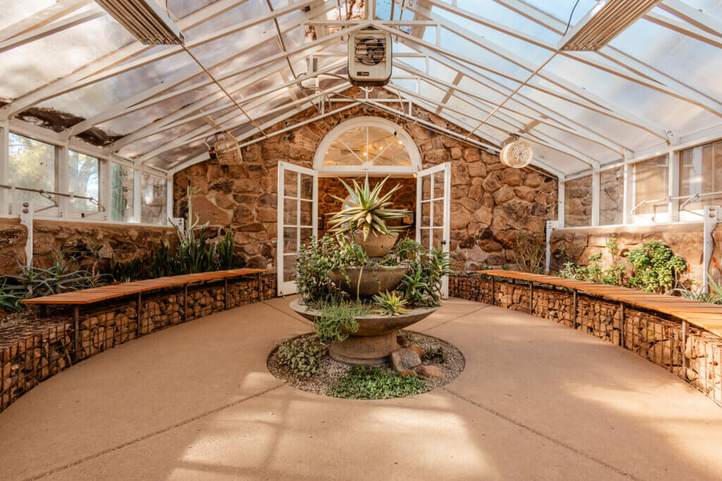 Greenhouse with Desert Plants